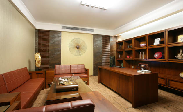 现代中式办公室装修设计 